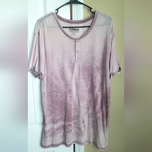 Men's Carbon Lightly Dyed T-Shirt Size - L Color - pink
